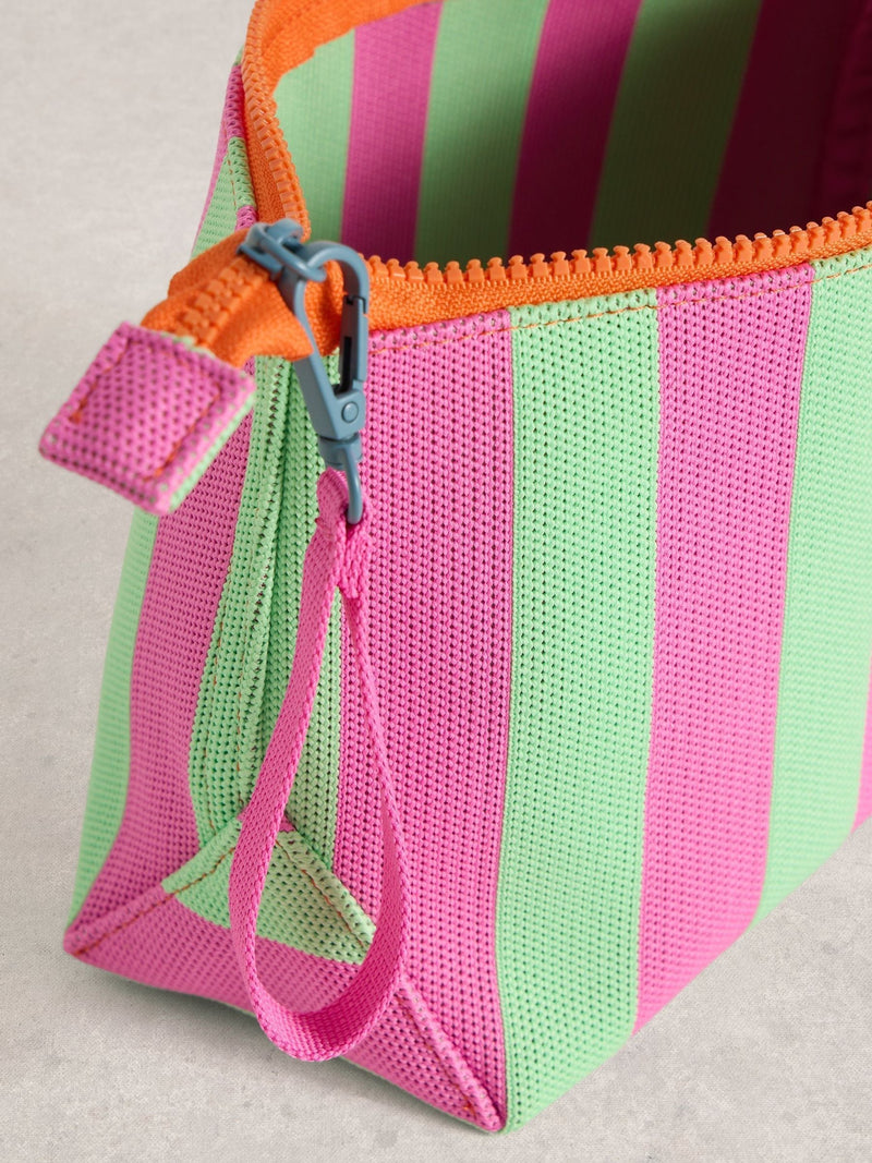 White Stuff Pink Meadow mesh wash bag, imported from the UK