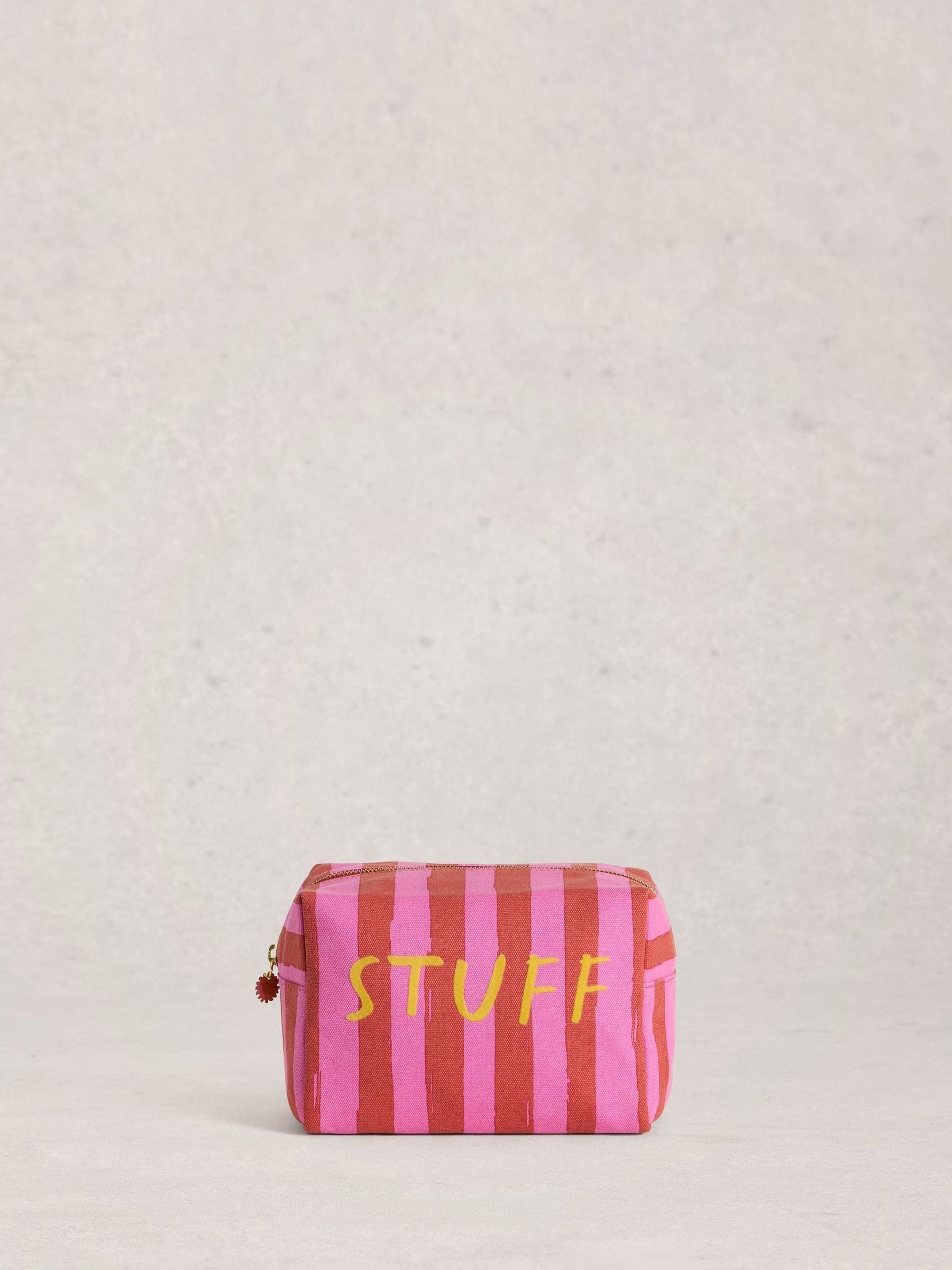 White Stuff Blue Canvas Washbag, imported from the UK