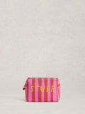 White Stuff Blue Canvas Washbag, imported from the UK