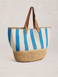 White Stuff Blue Mia tote bag with nautical stripes, UK version