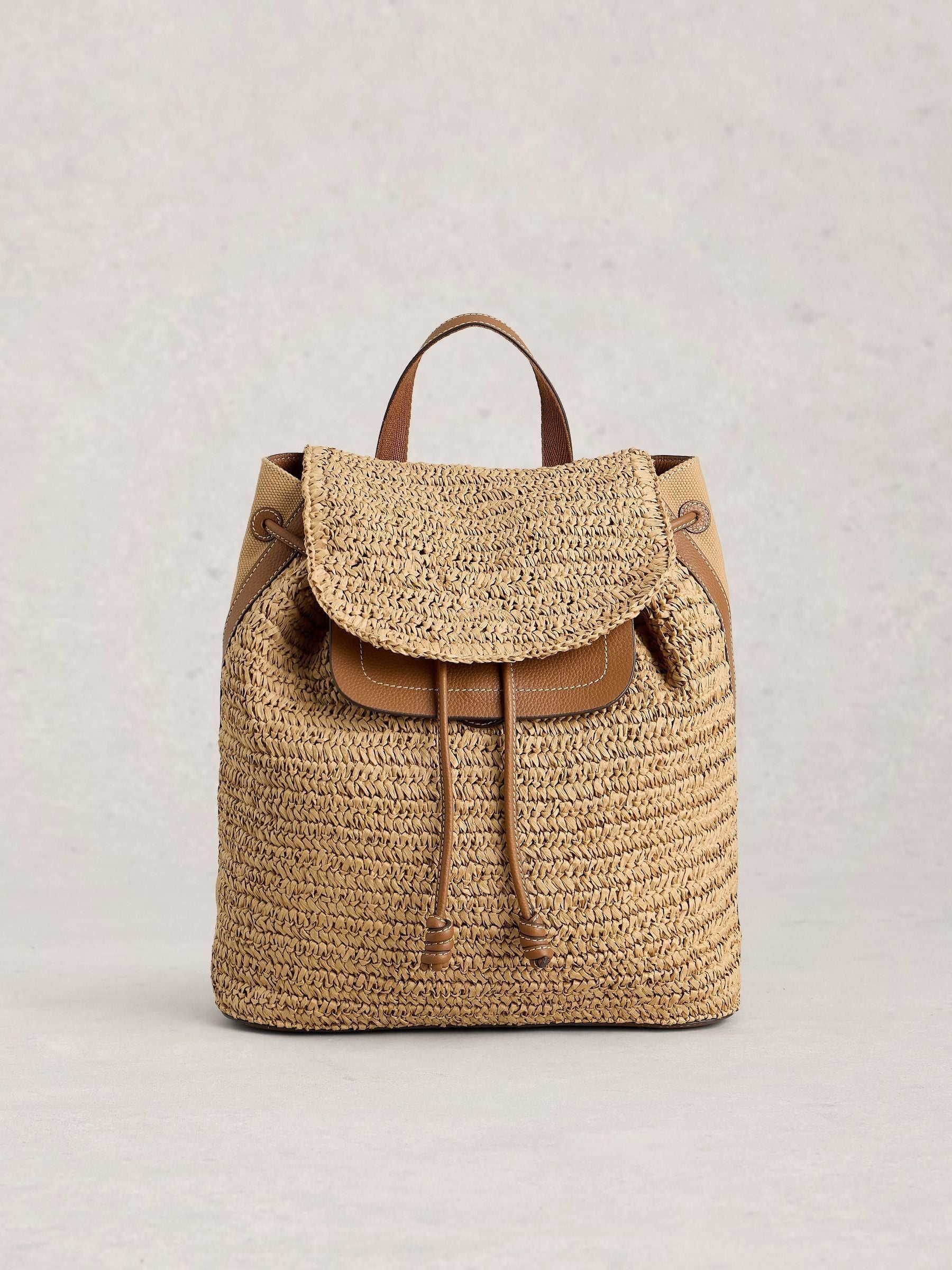 White Stuff Natural Isabel backpack, imported from the UK