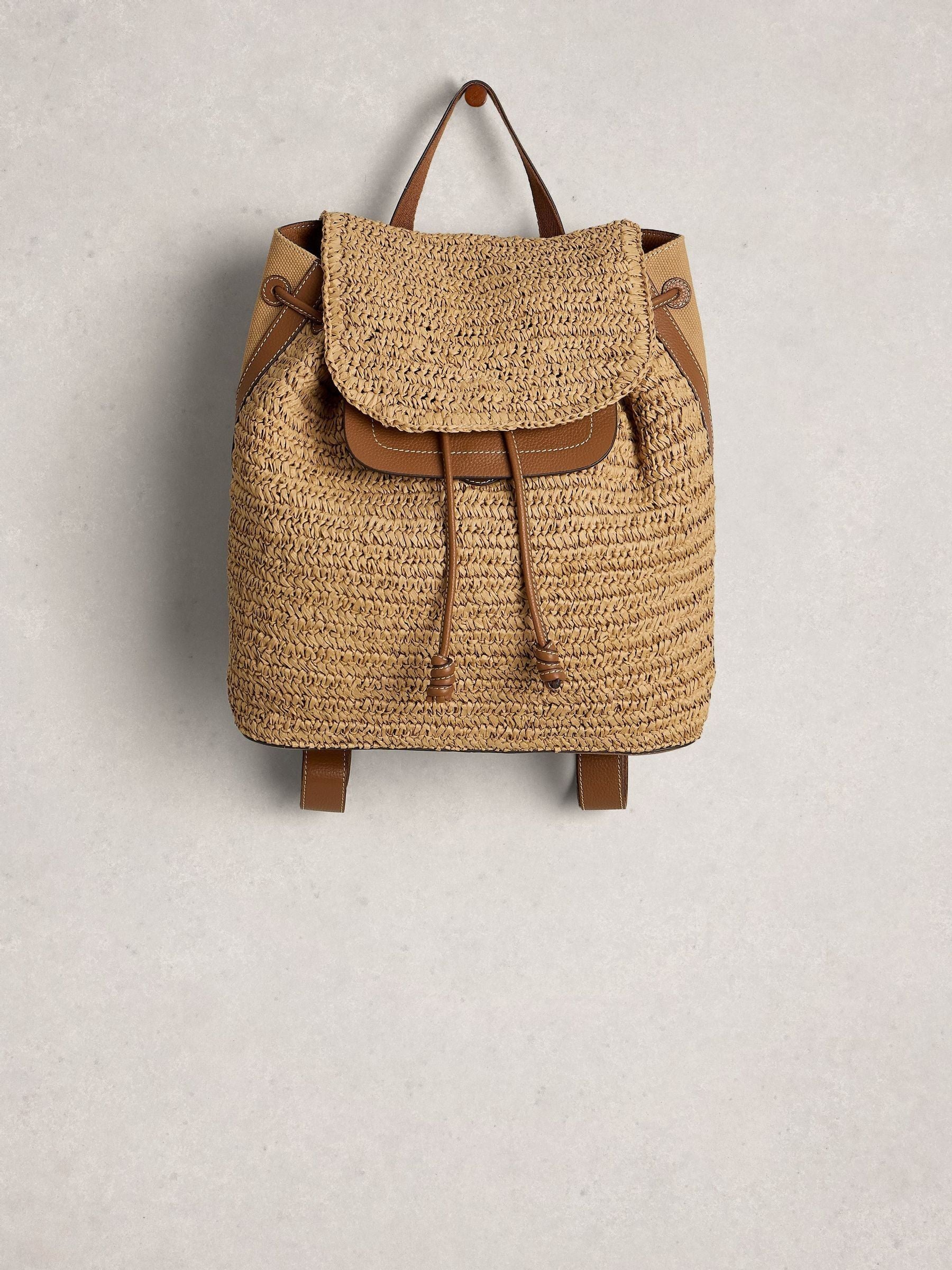 White Stuff Natural Isabel backpack, imported from the UK
