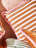 Oliver Bonas Green Issey Striped Cushion Cover 45cm