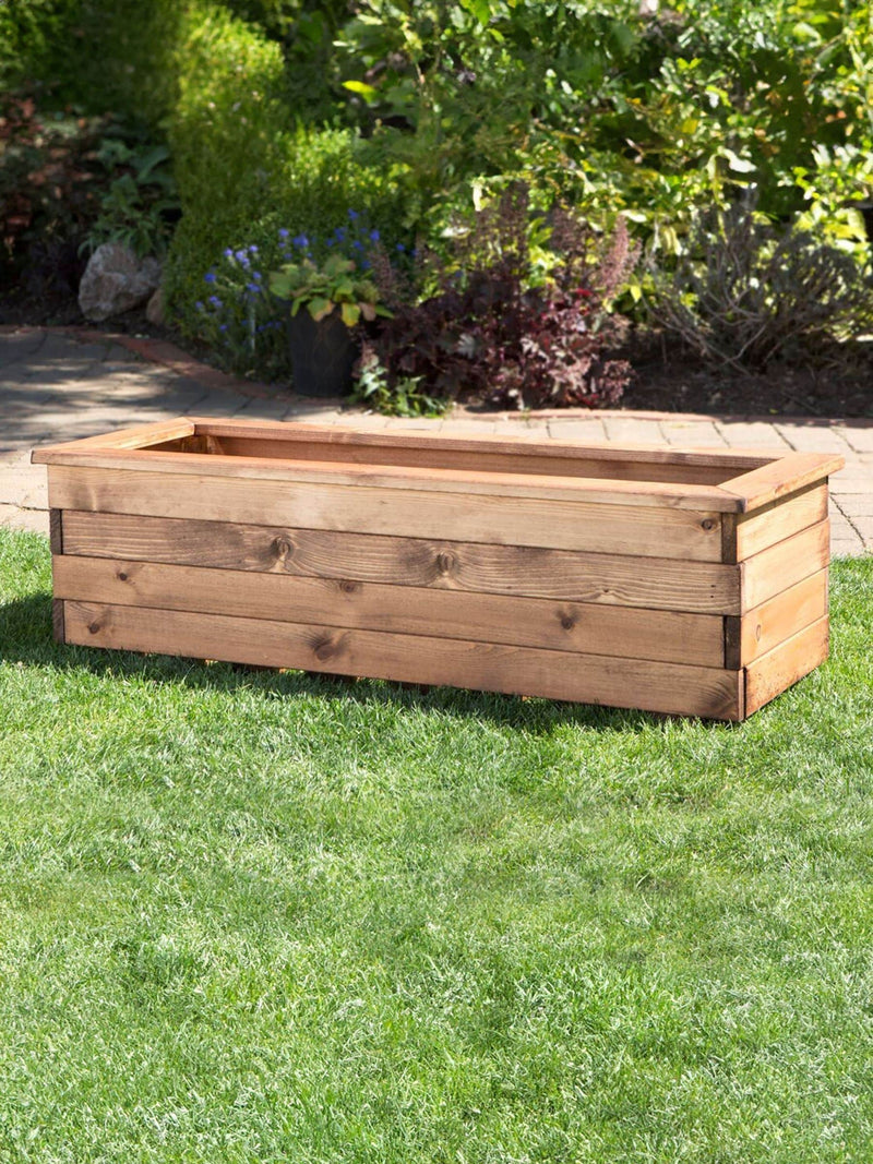 Charles Taylor Brown extra large wooden garden trough - British product