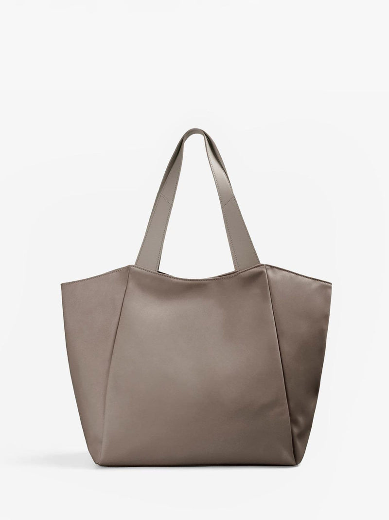 Scalpers brown faux leather shopper bag 48cm - British product