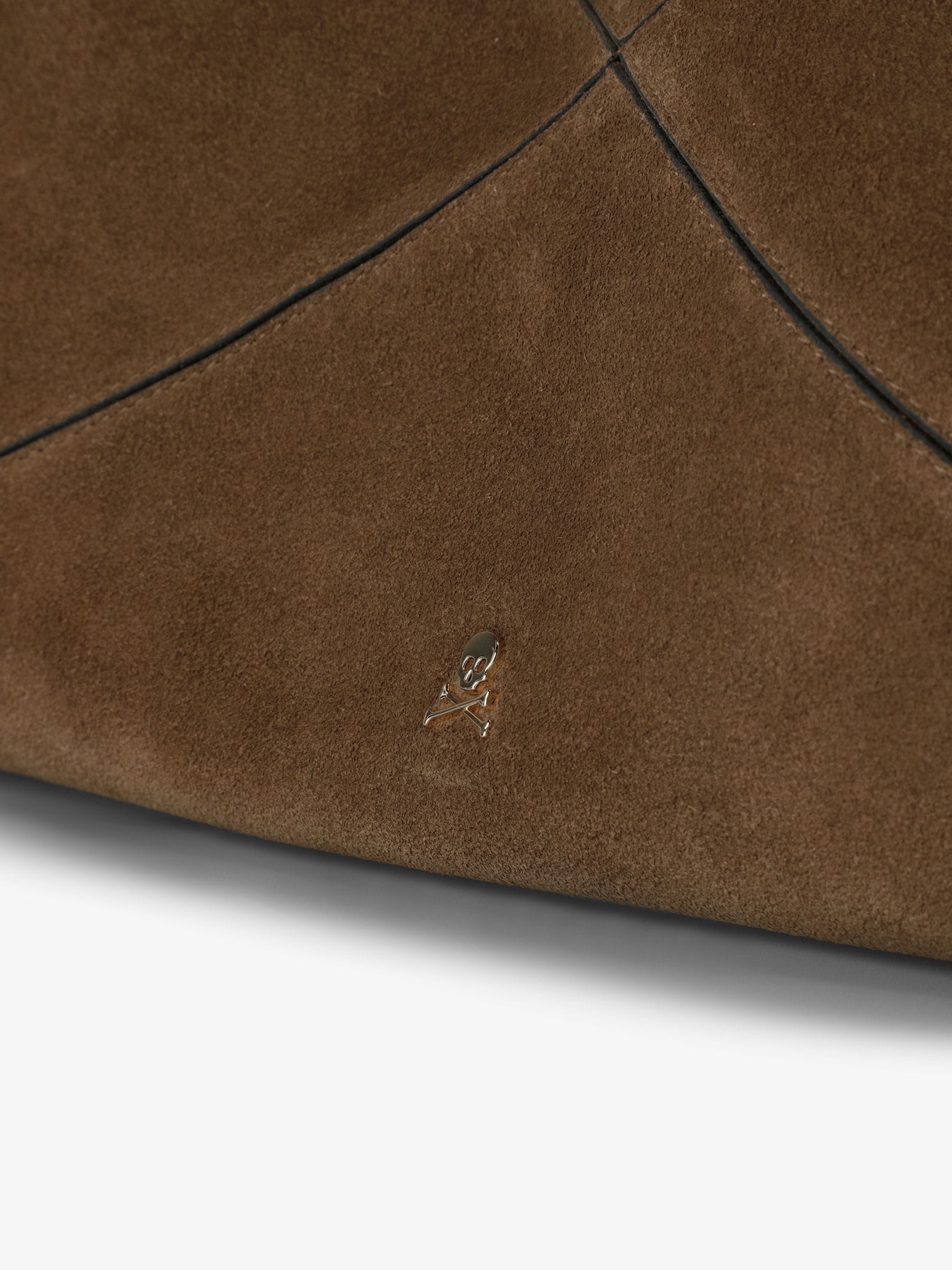 Scalpers brown suede-effect shoulder bag (British brand)