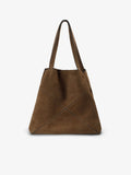 Scalpers brown suede-effect shoulder bag (British brand)