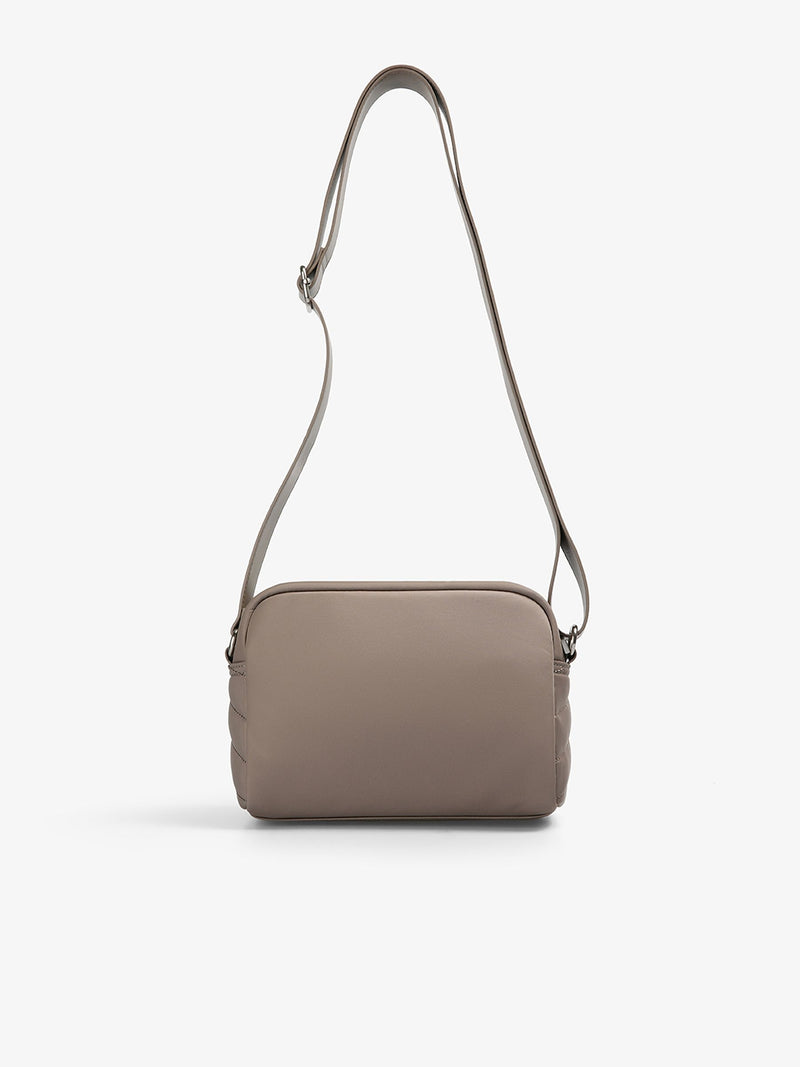 Scalpers brown quilted crossbody bag, UK version