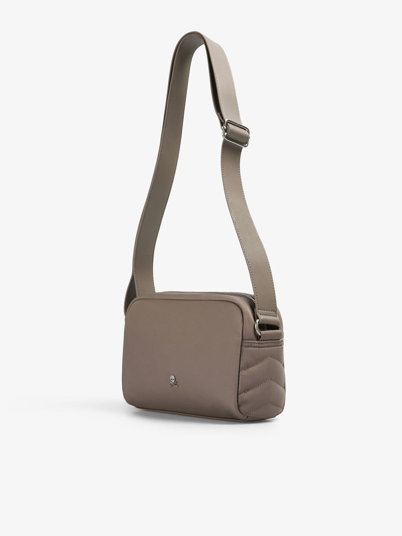 Scalpers brown quilted crossbody bag, UK version