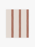 Rust Painted Stripe wallpaper sample A4, imported from the UK