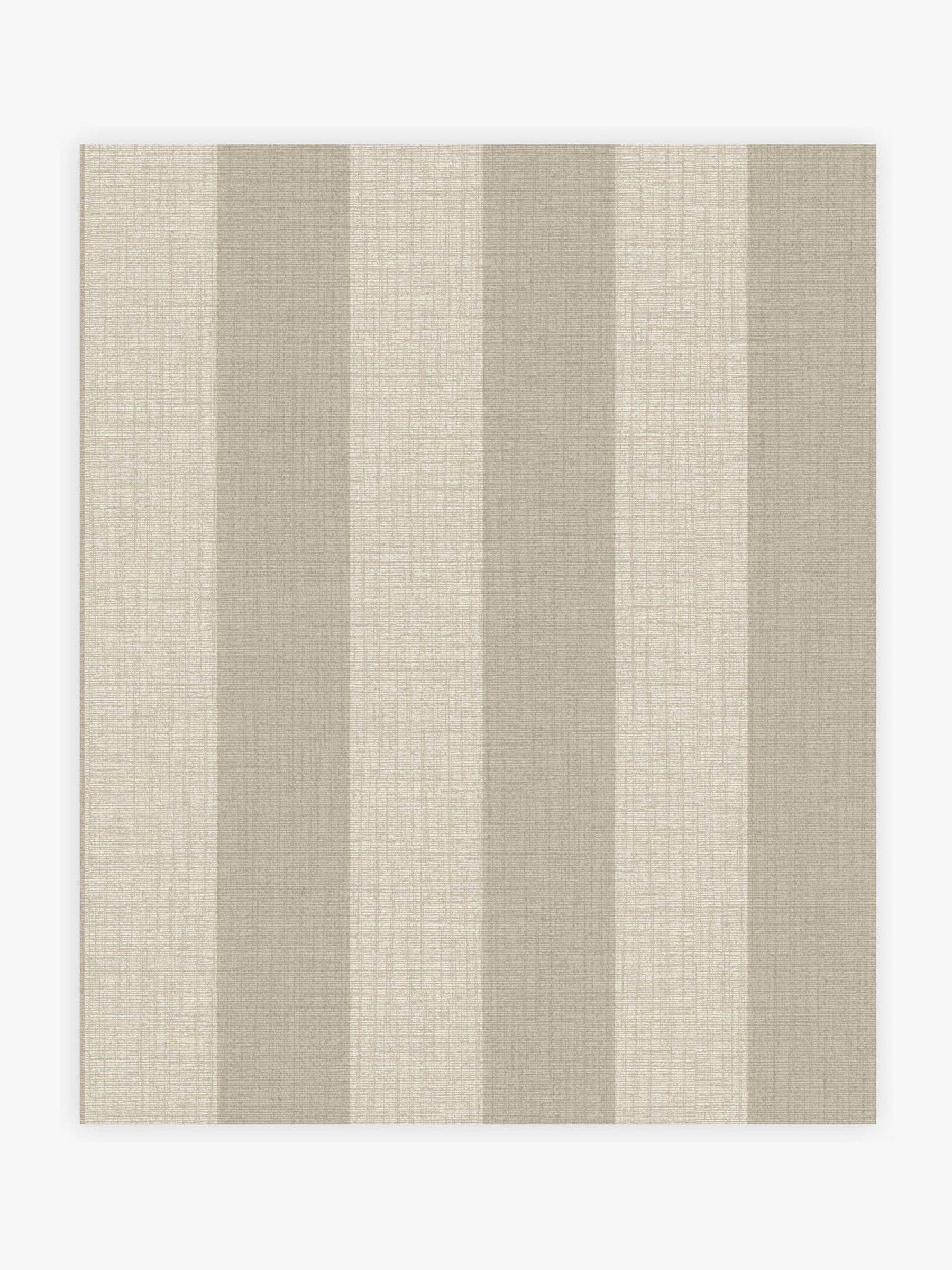 Wallpaper sample Warm Linen Stripe A4, imported from the UK