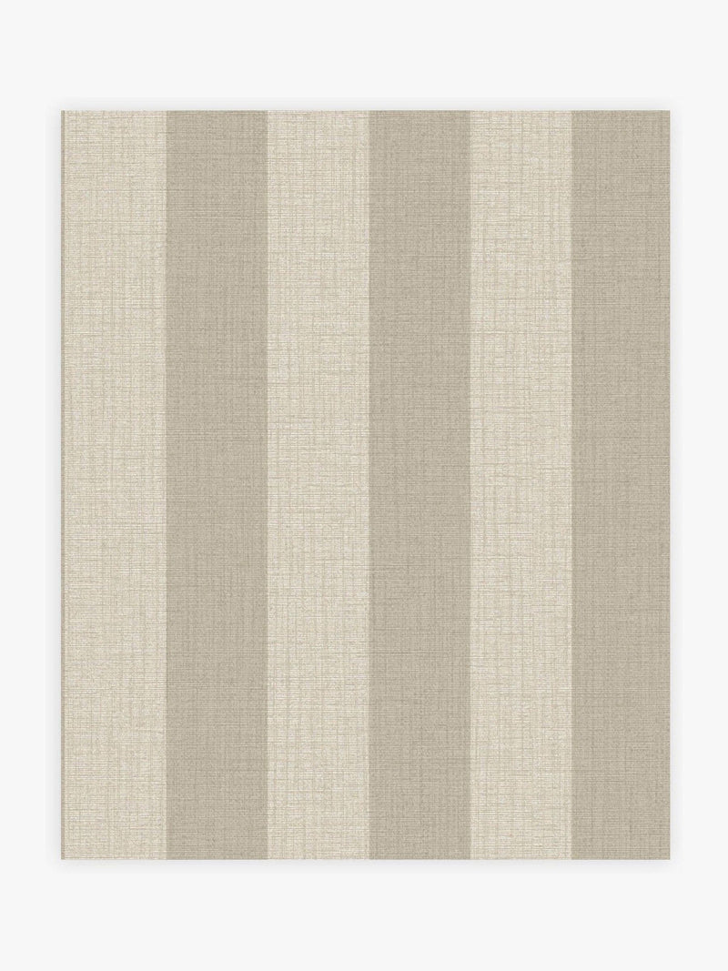 Wallpaper sample Warm Linen Stripe A4, imported from the UK