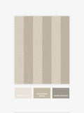Wallpaper sample Warm Linen Stripe A4, imported from the UK