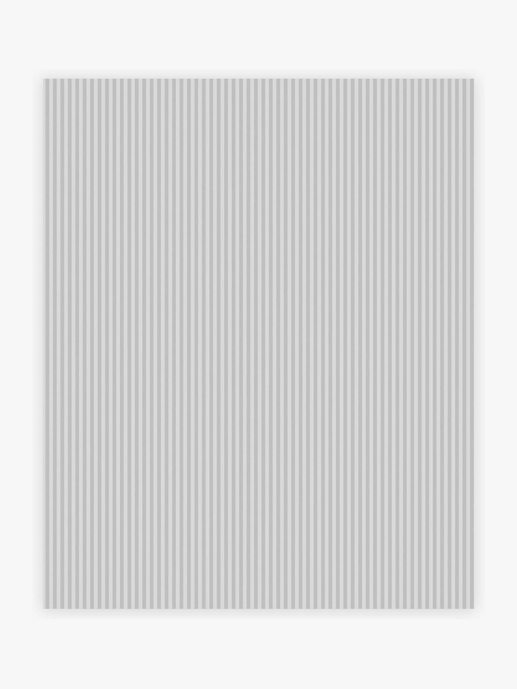 Soft Grey Ticking Stripe wallpaper sample A4 (British brand)