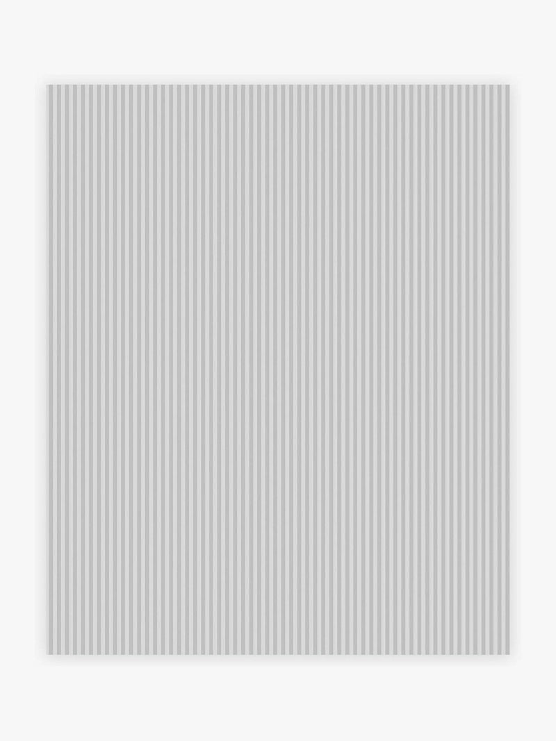 Soft Grey Ticking Stripe wallpaper sample A4 (British brand)