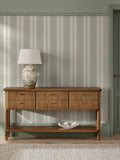 Sage Bold Country Stripe A4 Wallpaper Sample