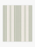 Sage Bold Country Stripe A4 Wallpaper Sample