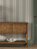 Sage Bold Country Stripe A4 Wallpaper Sample