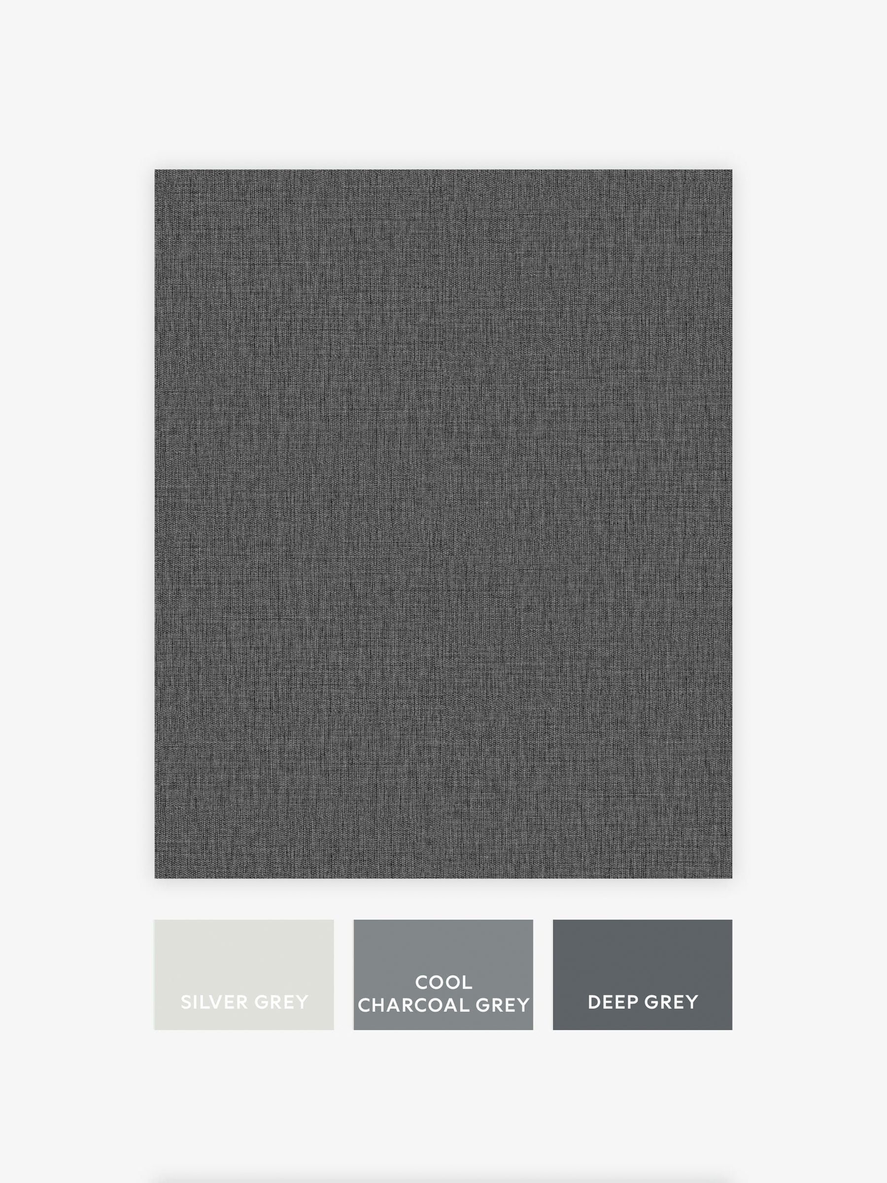 Charcoal linen look wallpaper sample A4 - British product