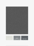 Charcoal linen look wallpaper sample A4 - British product