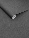 Charcoal linen look wallpaper sample A4 - British product