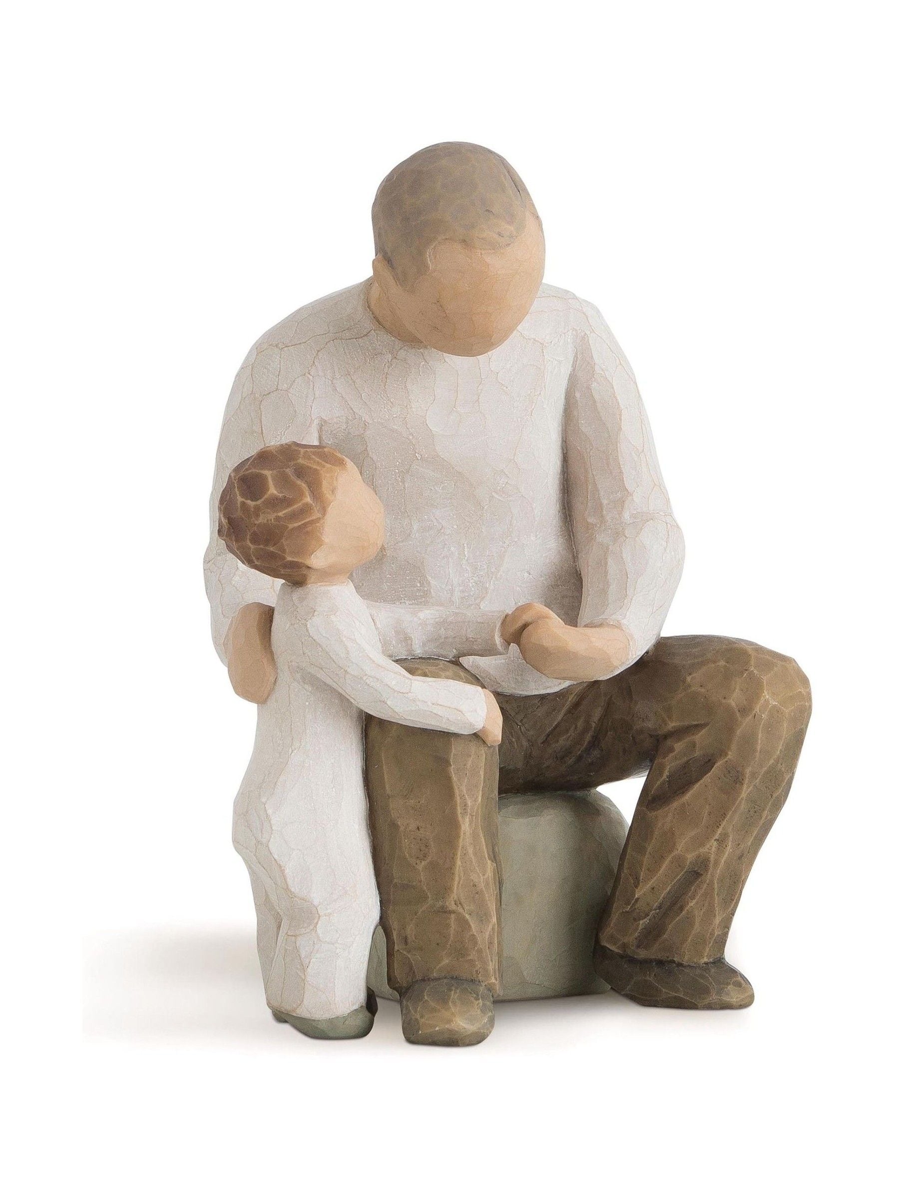 Willow Tree grandfather figurine off white 14cm cast stone, UK version