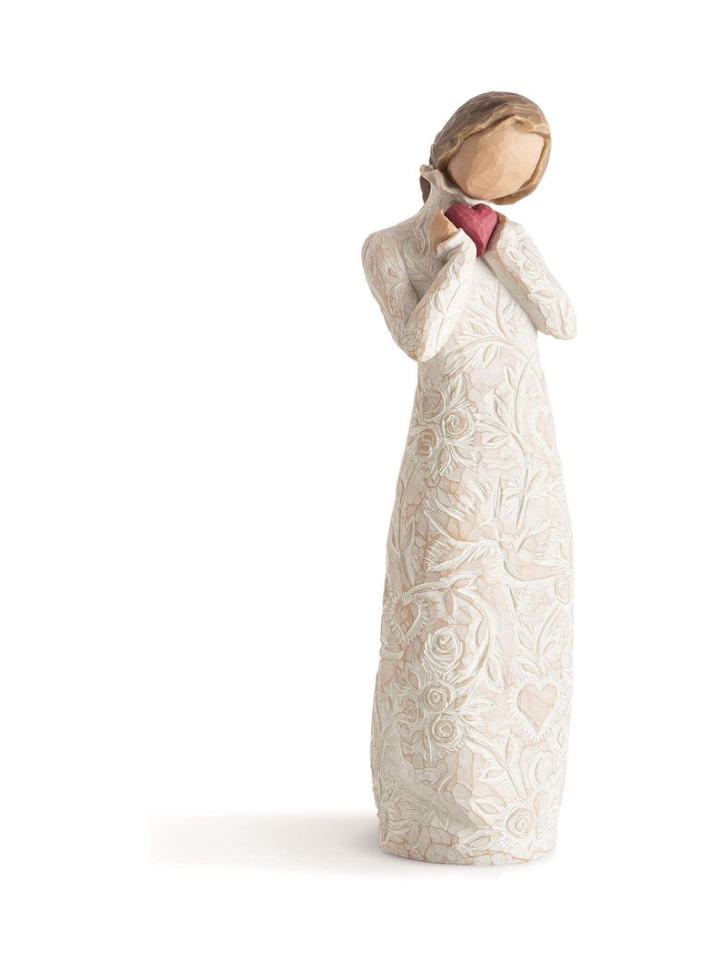 Willow Tree Je t'aime figurine Off White 21cm, imported from the UK