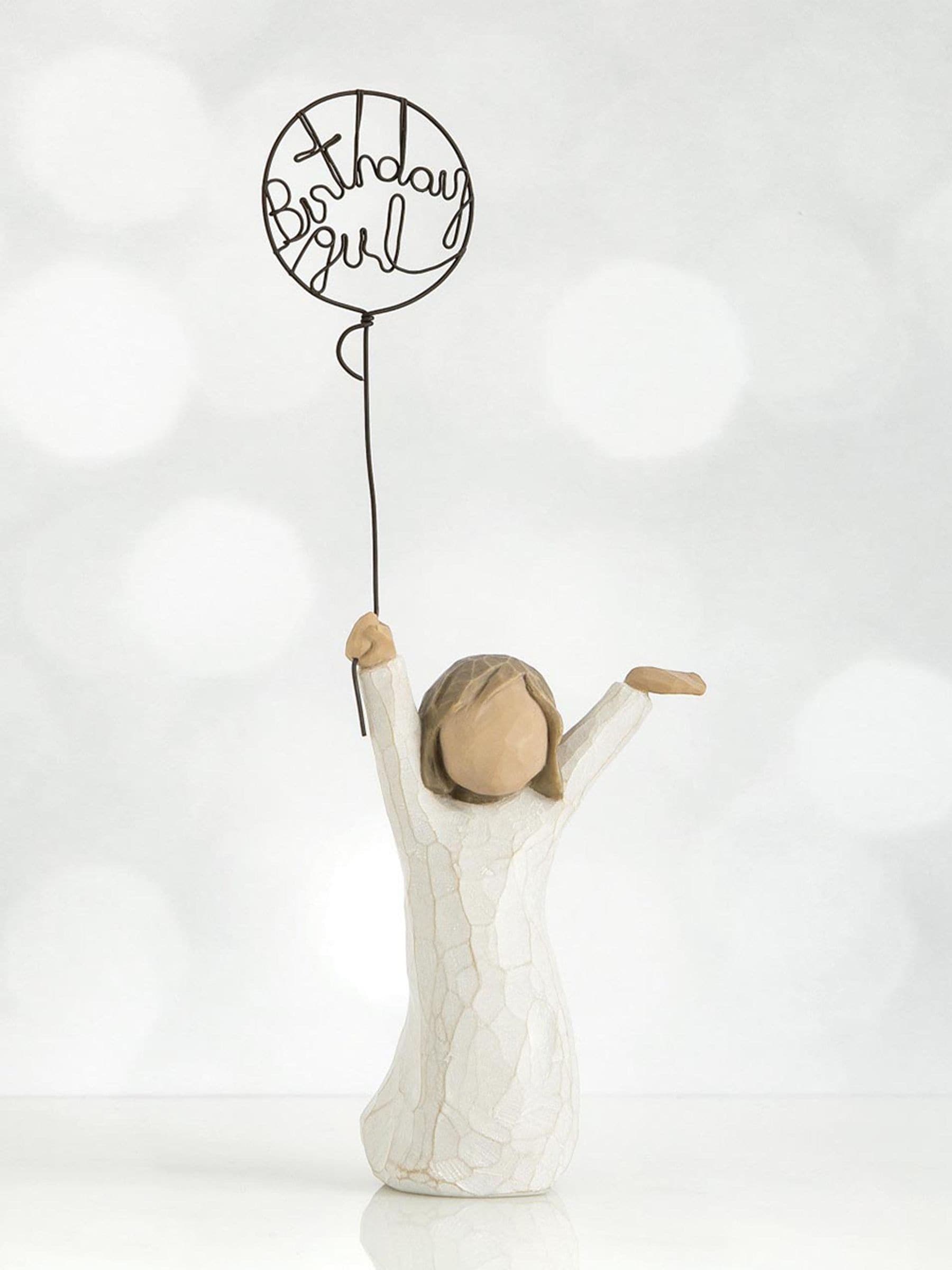 Willow Tree Birthday Girl figurine off white 16cm, imported from the UK
