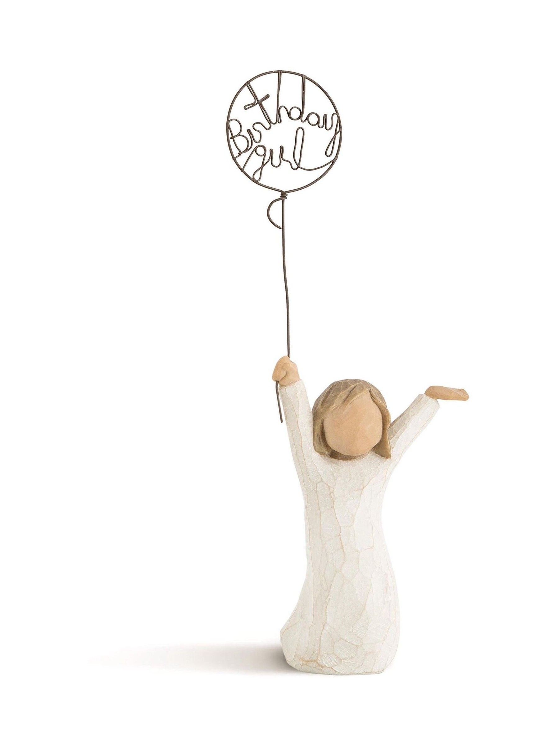 Willow Tree Birthday Girl figurine off white 16cm, imported from the UK