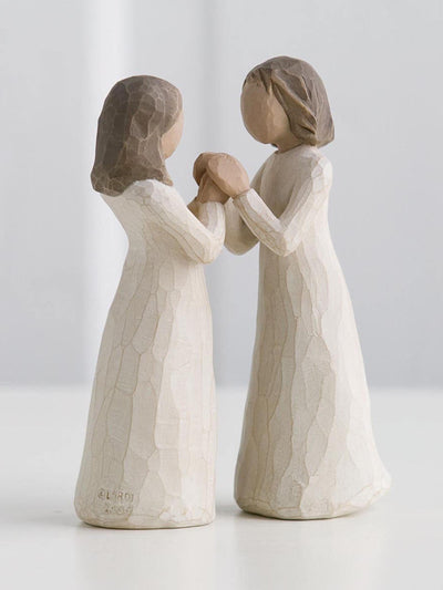 Next Willow Tree Off White Sisters By Heart Figurine- Buy online at McGrocer