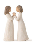 Willow Tree sisters figurine off white cast stone (British brand)