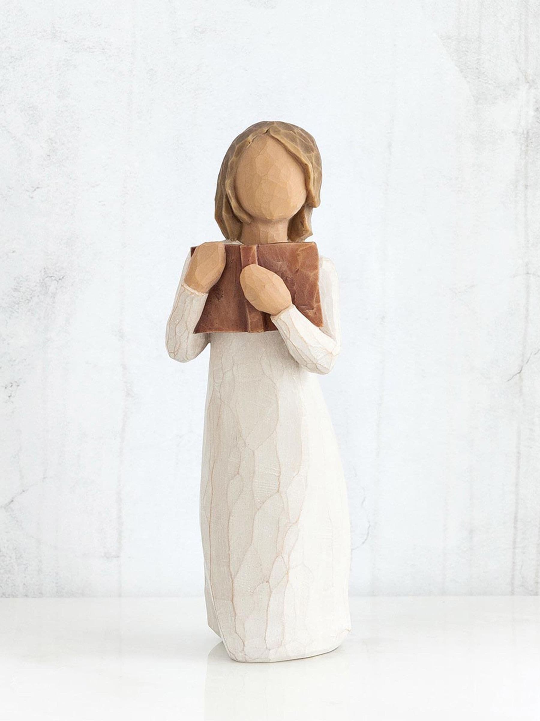 Willow Tree Love of Learning figurine hand-painted cast stone 13.5cm (British brand)