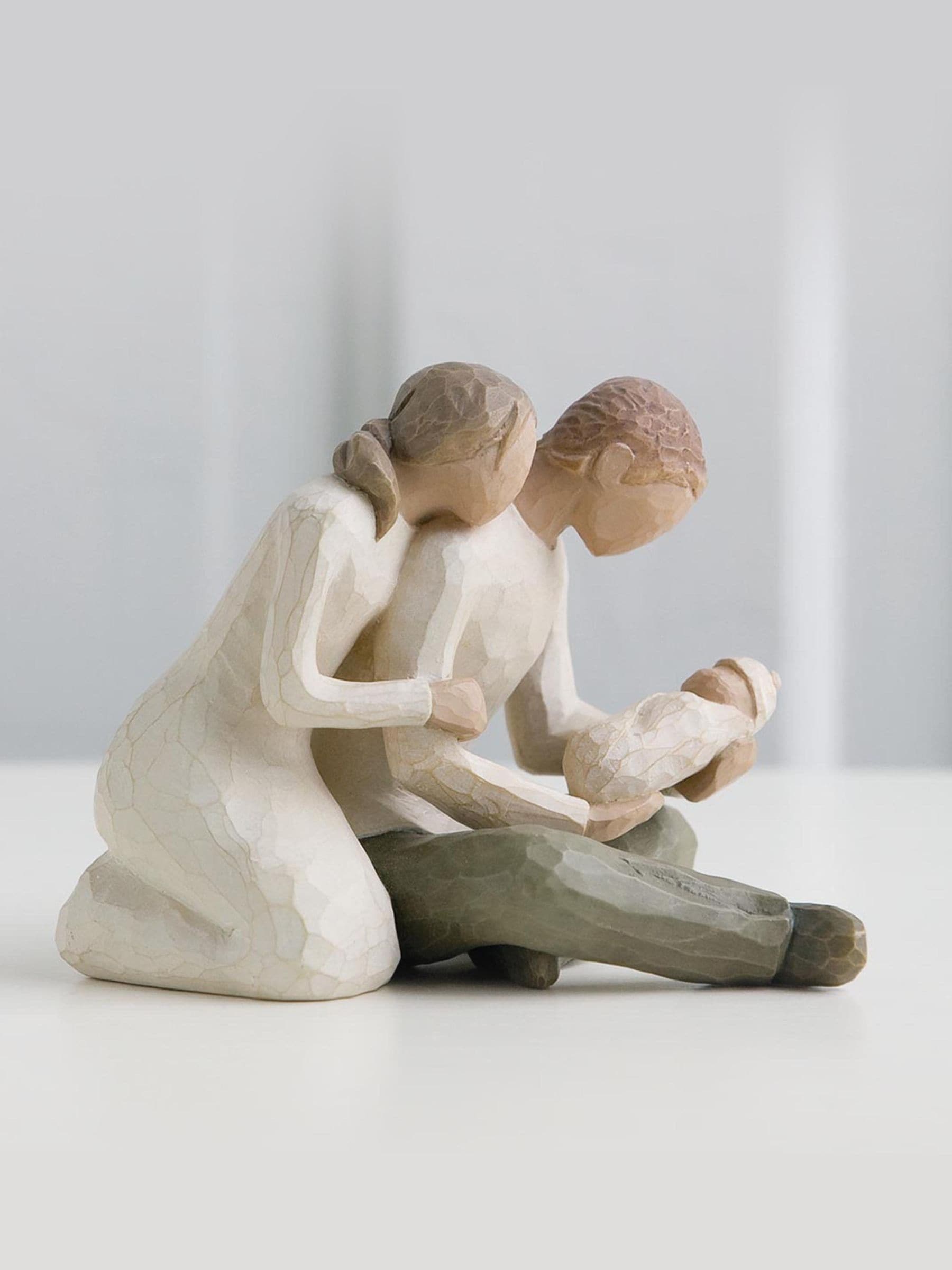 Willow Tree New Life figurine hand-painted cast stone, UK version