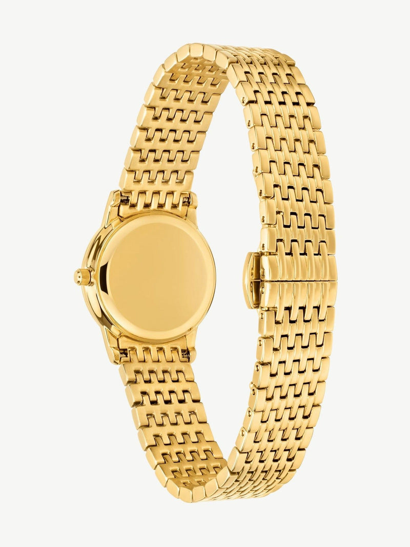 D.LOUISE gold tone classic link watch, imported from the UK