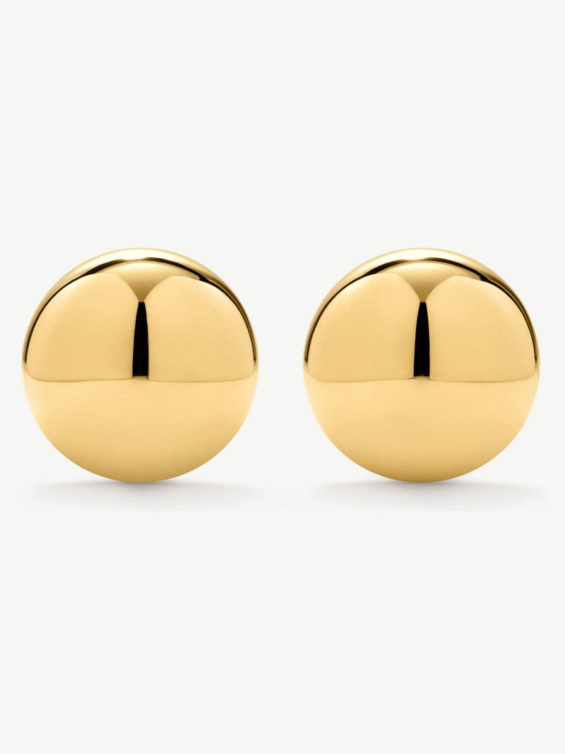 D.LOUISE gold tone waterproof bold bauble stud earrings, imported from the UK