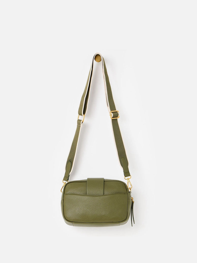 Oliver Bonas Charlee khaki green crossbody bag - British product