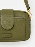 Oliver Bonas Charlee khaki green crossbody bag - British product