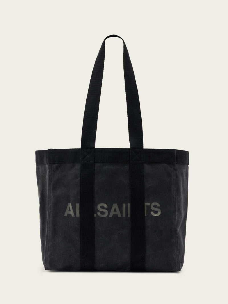 AllSaints black Layo canvas tote bag - British product