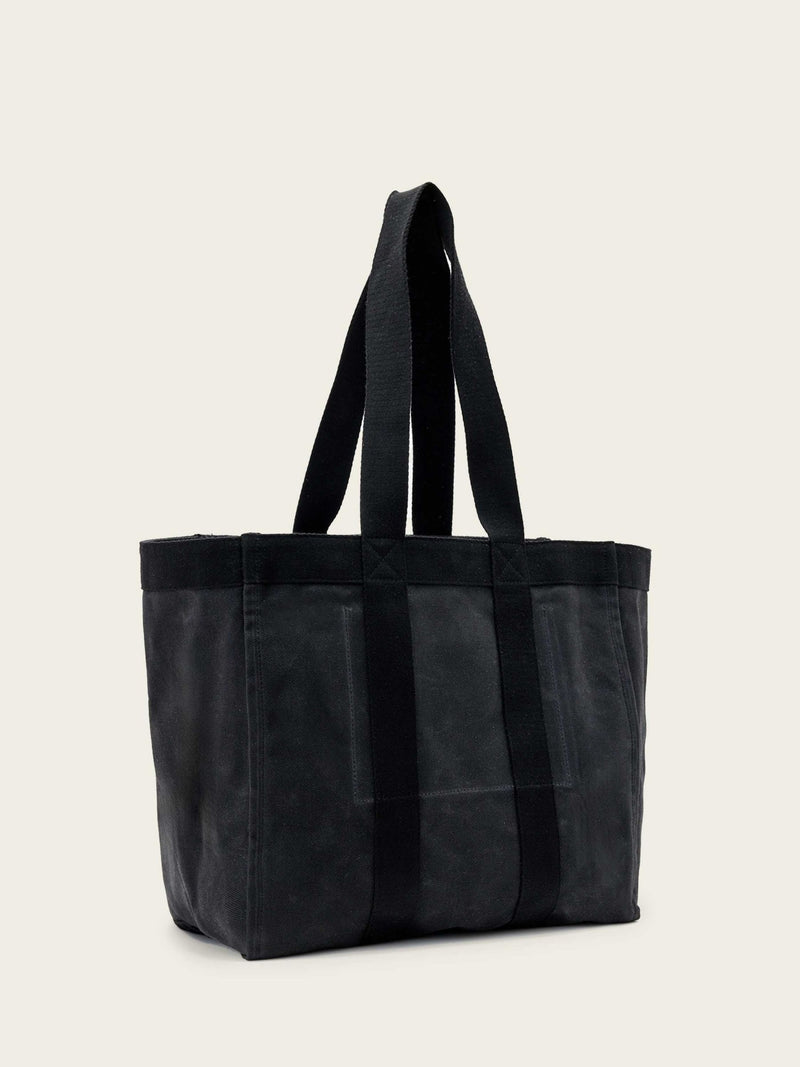 AllSaints black Layo canvas tote bag - British product