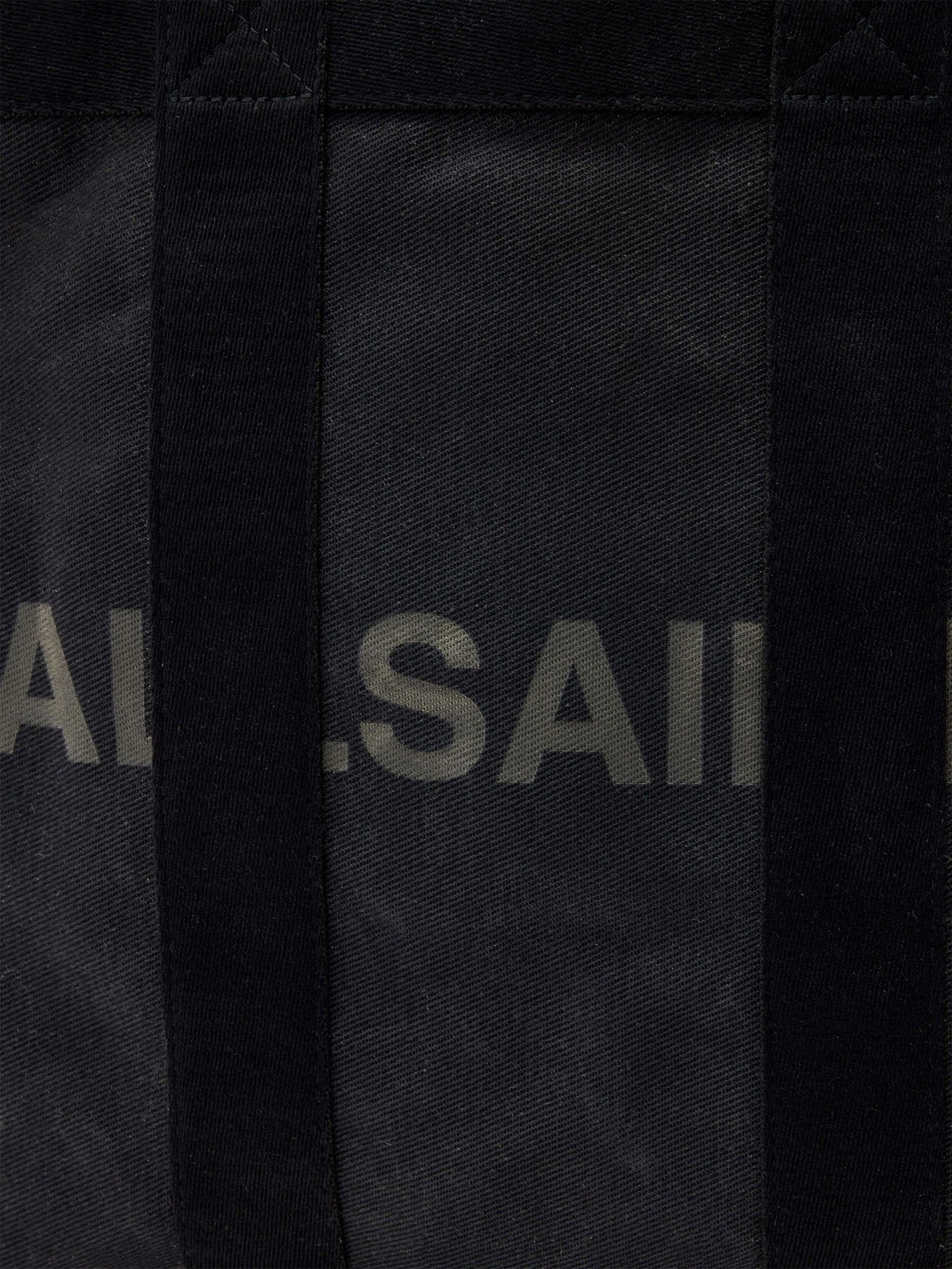 AllSaints black Layo canvas tote bag - British product