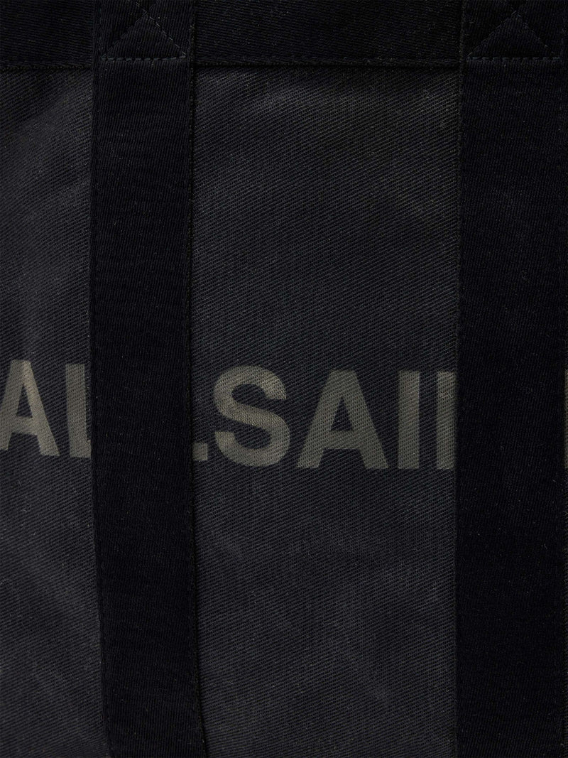 AllSaints black Layo canvas tote bag - British product