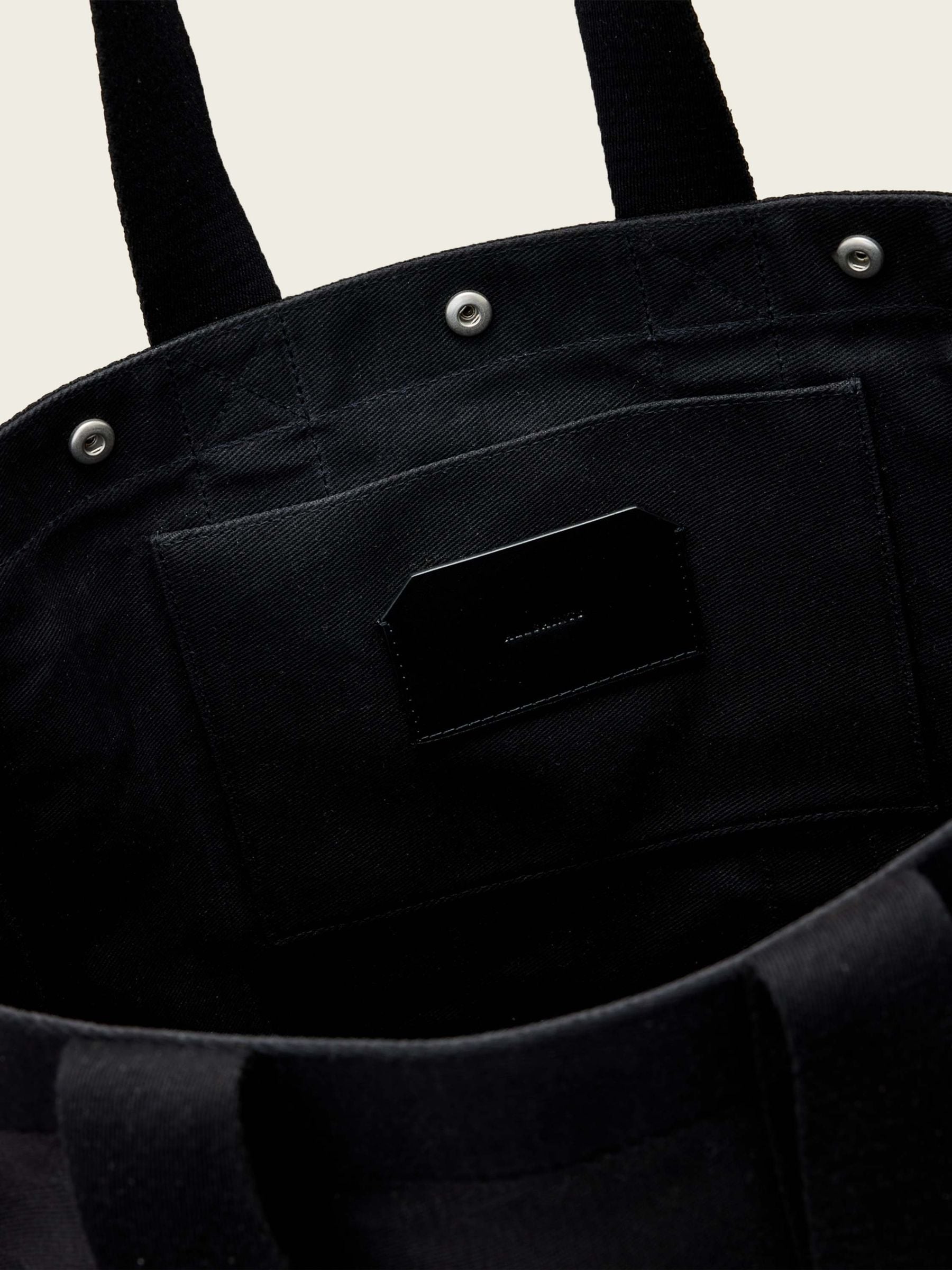 AllSaints black Layo canvas tote bag - British product