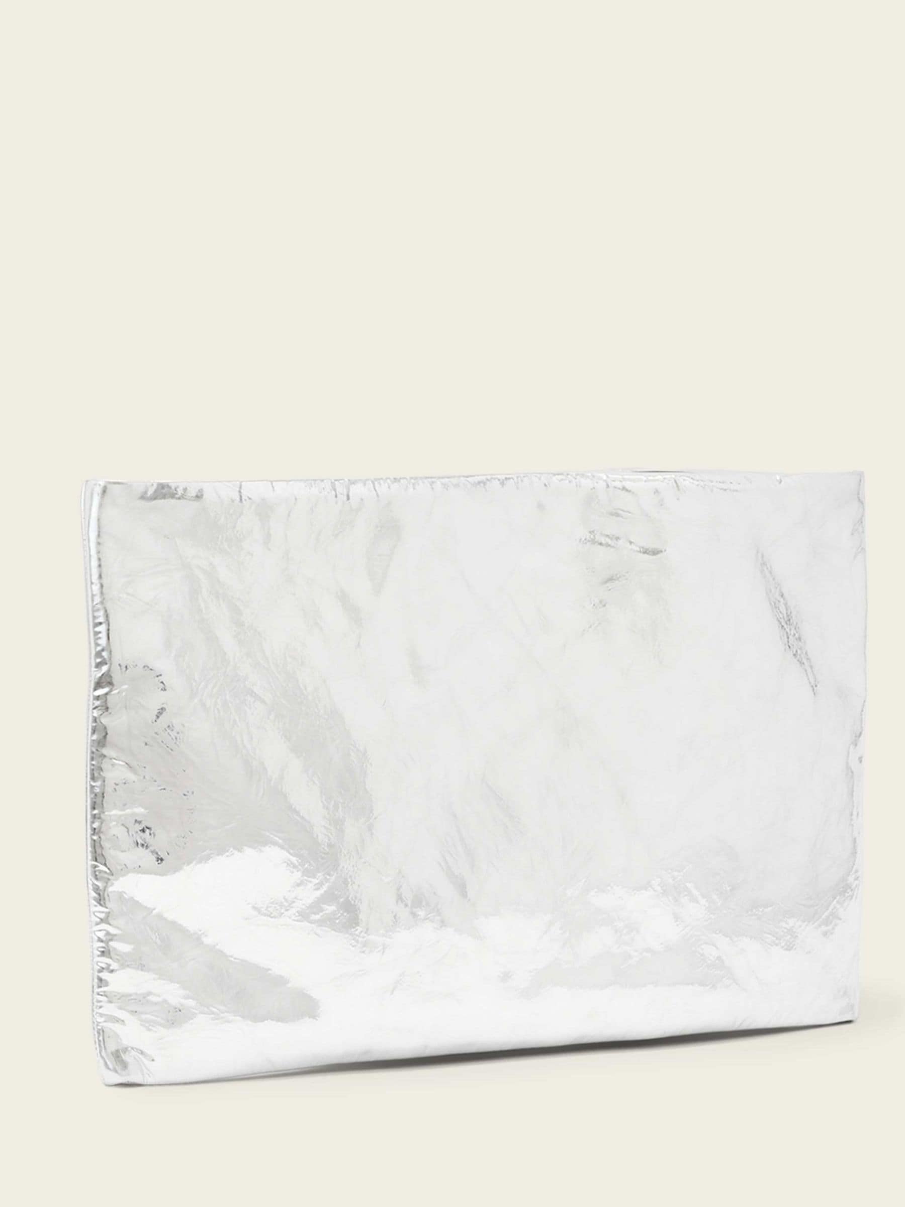 AllSaints grey large Bettina clutch, UK version