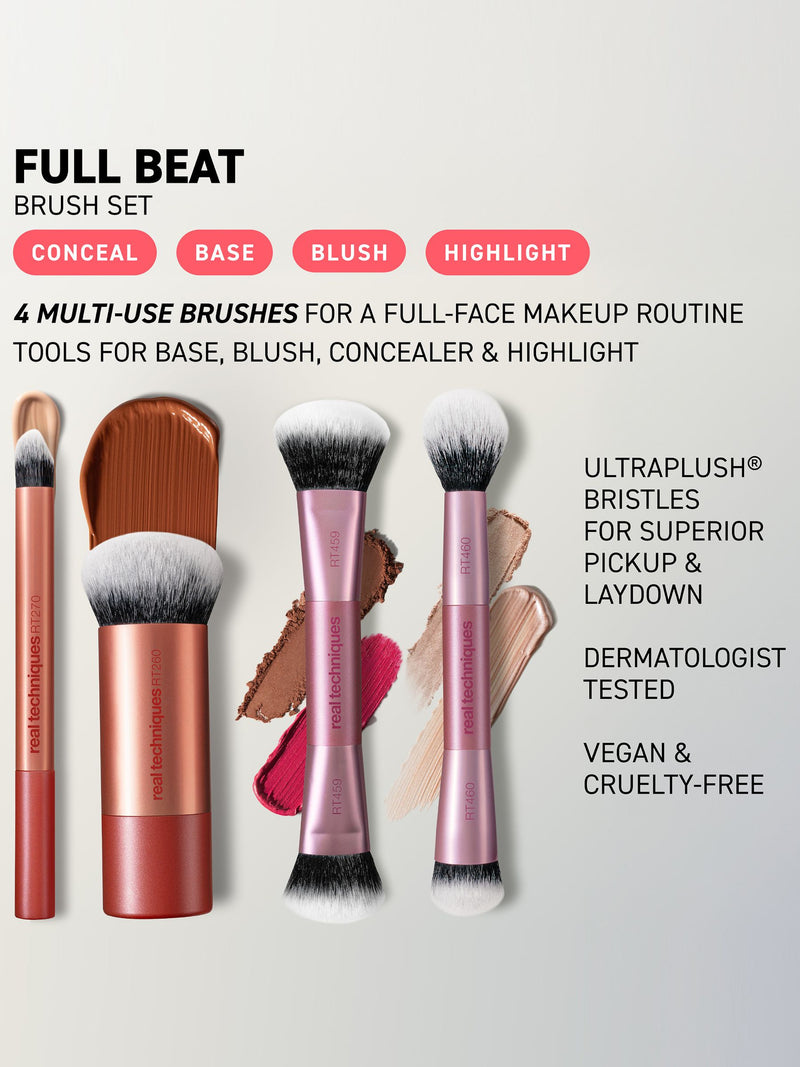 Real Techniques Full Beat 4-piece brush set, UK version
