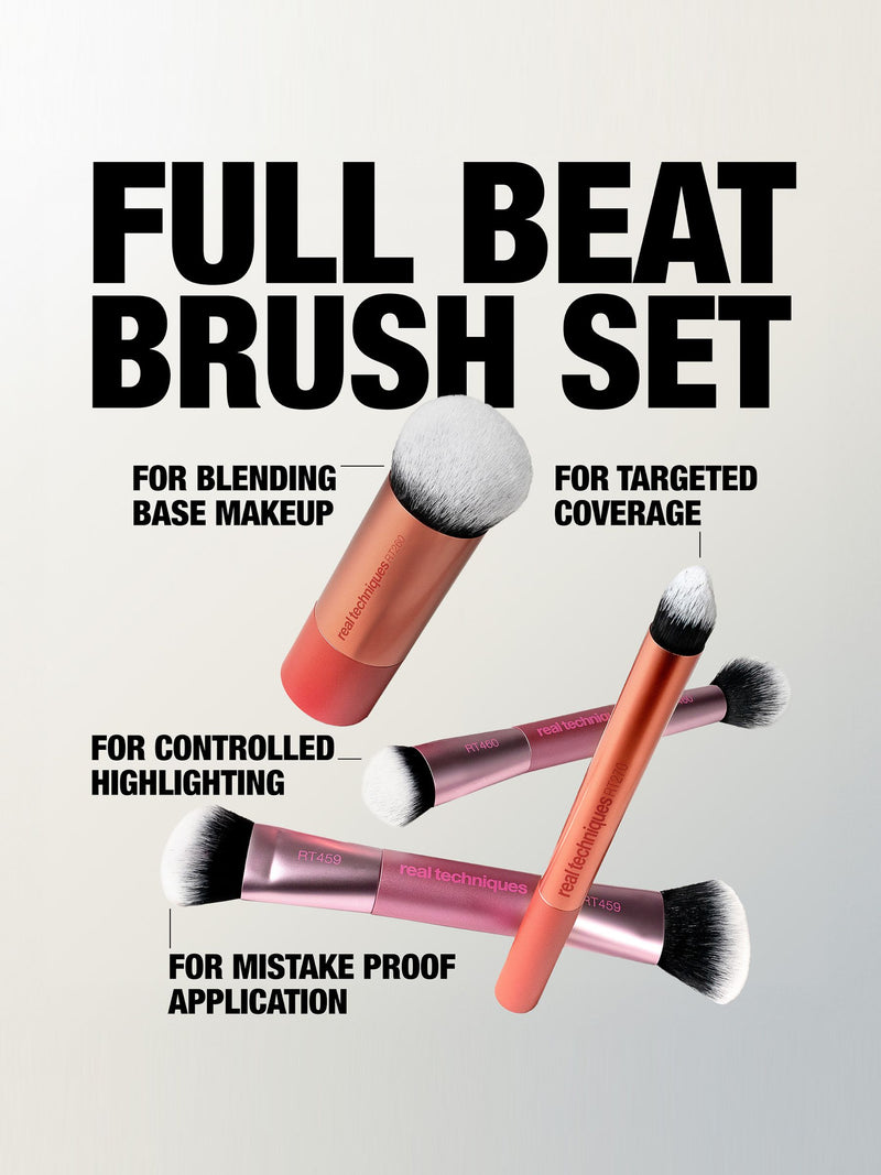 Real Techniques Full Beat 4-piece brush set, UK version