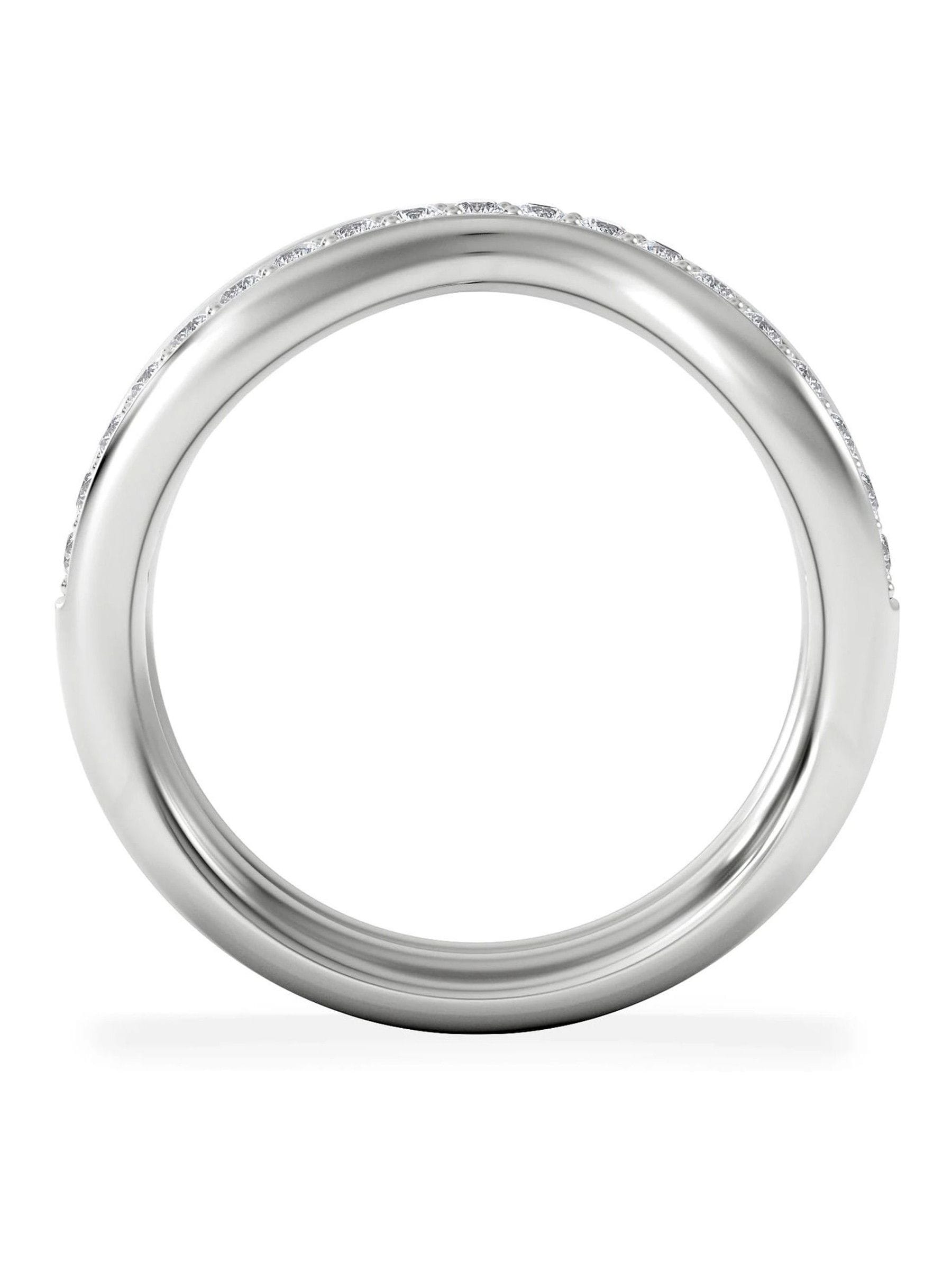 The Diamond Store 9K white gold stacking ring 0.26ct, UK version