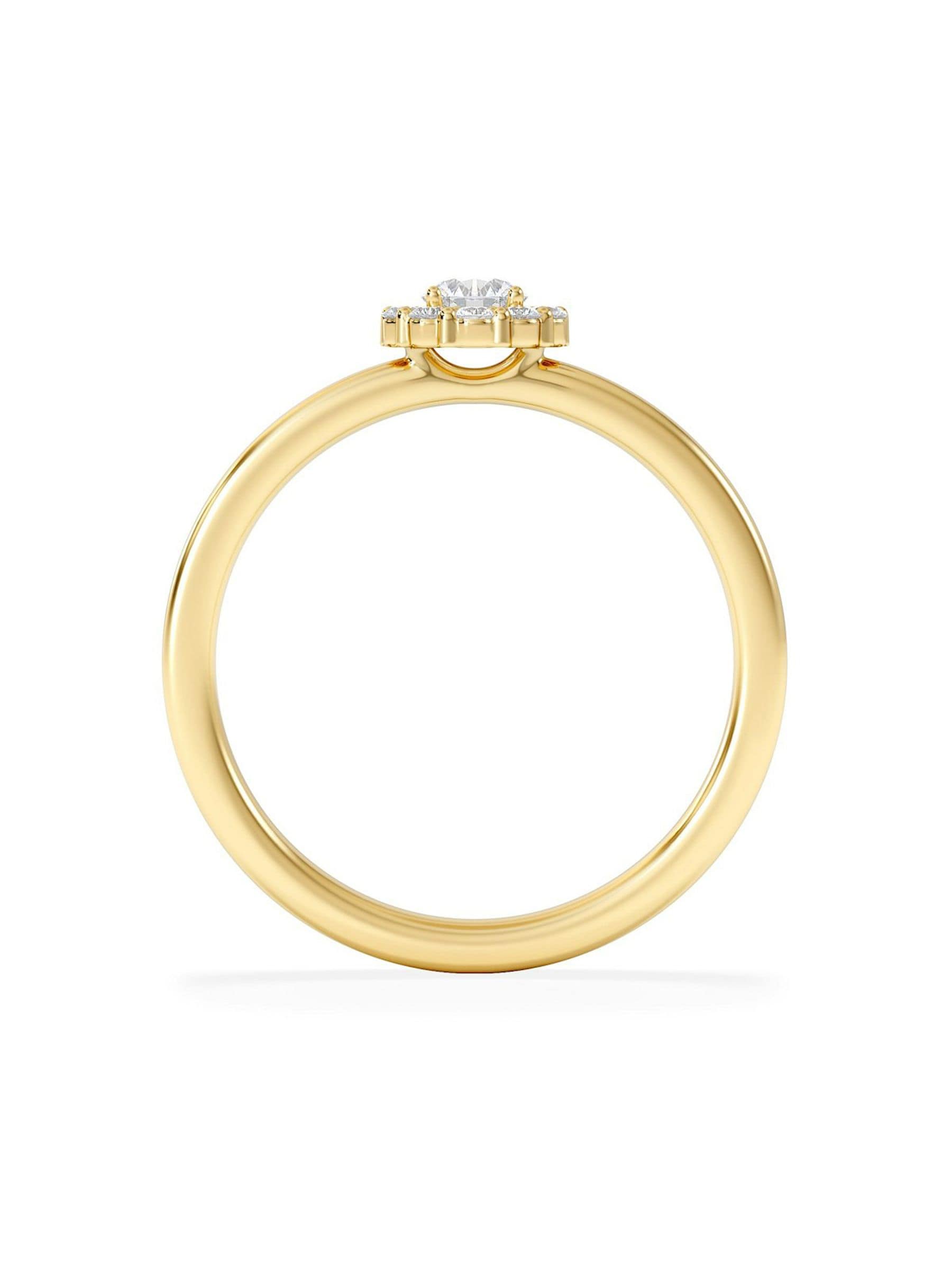 The Diamond Store halo ring 0.30ct lab diamond - British product