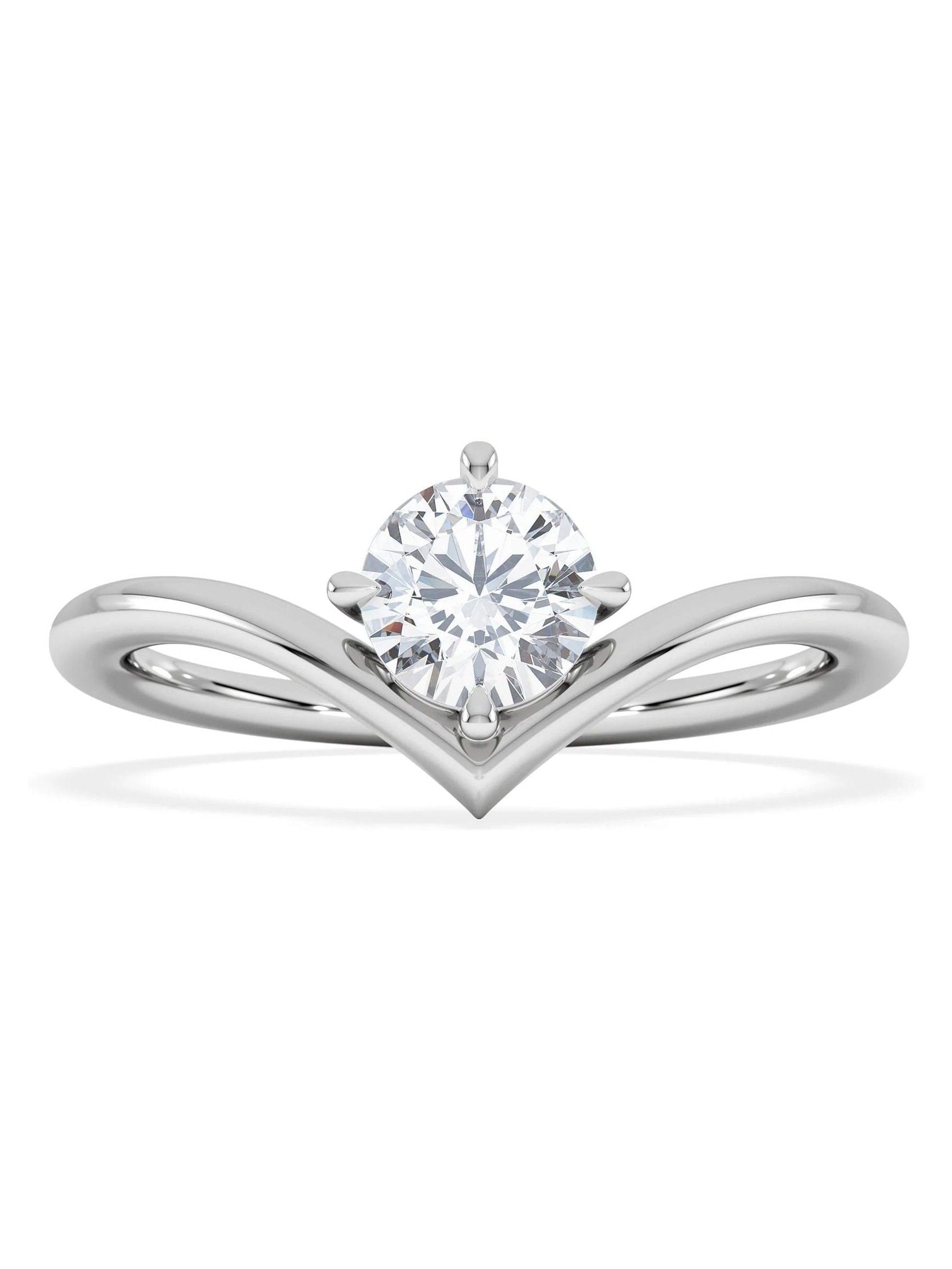 The Diamond Store solitaire engagement ring 0.50ct lab diamond (British brand)