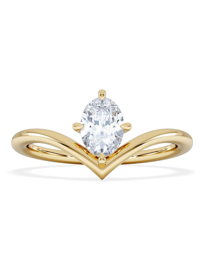 The Diamond Store Vela engagement ring 0.50ct oval lab diamond, UK version