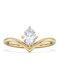 The Diamond Store Vela engagement ring 0.50ct oval lab diamond, UK version